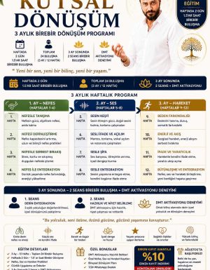 Nefes, Ses, Hareket ve Kutsal Dönüşüm Eğitimi ( Bireysel Seanslar)